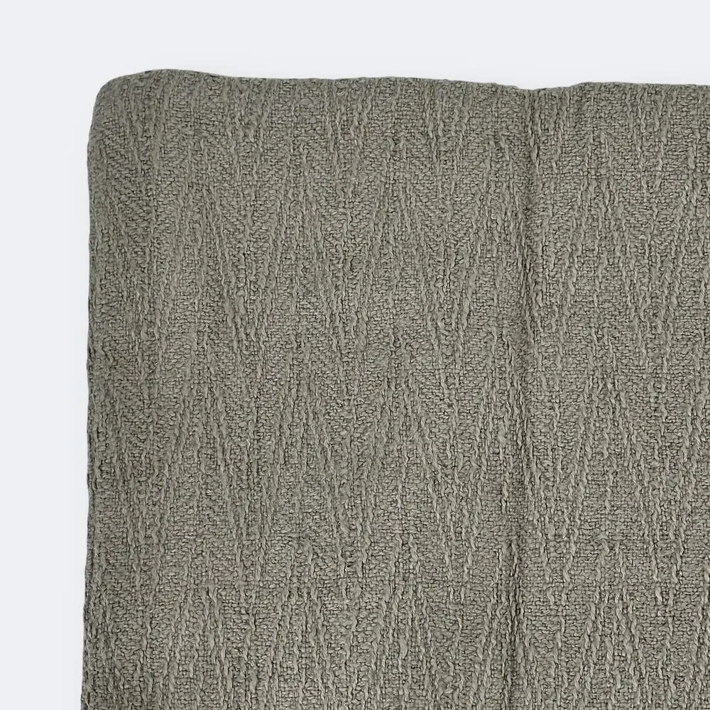 Restoration Hardware Textured Chevron Pillow Sham Lot Of 4 Standard Lumbar Fog